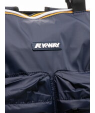 KWAY NOAM Nylon-Rucksack / Einkaufstasche blaue Tiefe - Damentaschen - 3