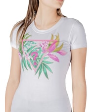 GUESS CN SS LEAF Kurzarm-T-Shirt purwei&szlig; - T-Shirts und Tops f&uuml;r Damen - 3