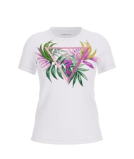 GUESS CN SS LEAF Kurzarm-T-Shirt purwei&szlig; - T-Shirts und Tops f&uuml;r Damen - 4