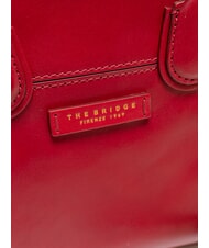 THE BRIDGE ELETTRA Lederhandtasche mit Schultergurt Beere Abb. Gold - Damentaschen - 3