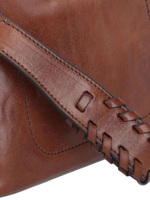 FEBE Ledersch&ouml;nheit mit Z&ouml;pfen BRAUN - Beauty-Case