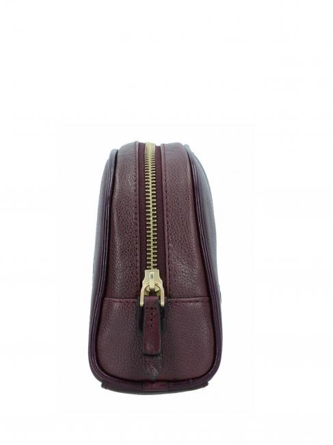 ELISABETTA Mittlere Ledersch&ouml;nheit Traube abb. Gold - Beauty-Case