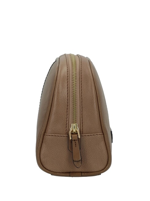 ELISABETTA Mittlere Ledersch&ouml;nheit Auster Abb. Gold - Beauty-Case