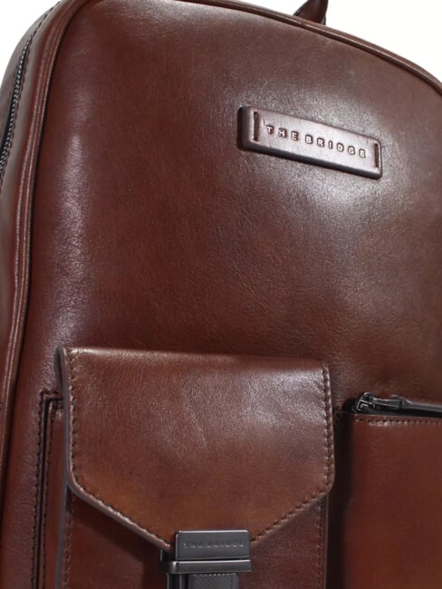 FILIPPO Lederrucksack, 13"-Laptopfach Braun / Ruthenium - PC-Rucks&auml;cke