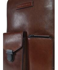 THE BRIDGE FILIPPO Lederrucksack, 13"-Laptopfach Braun / Ruthenium - PC-Rucks&auml;cke - 4