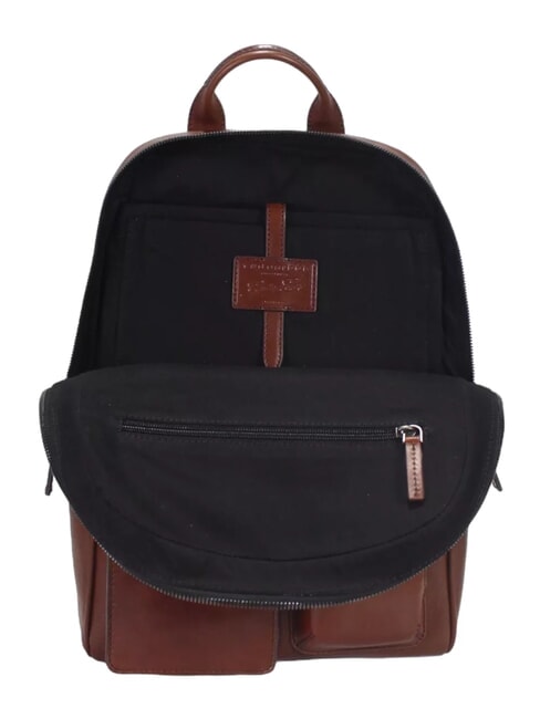 FILIPPO Lederrucksack, 13"-Laptopfach Braun / Ruthenium - PC-Rucks&auml;cke