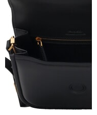 PINKO LOVE BOX Mini-Tasche aus Nappaleder mit &Uuml;berschlag schwarz-antikgold - Damentaschen - 5