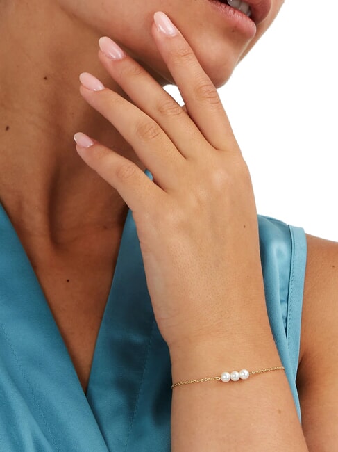 PERLE CONTEMPORARY Silberarmband  Gold - Armb&auml;nder