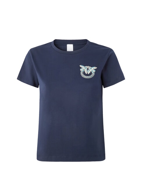 NAMBRONE  Baumwoll-T-Shirt blauer Abgrund - T-Shirts und Tops f&uuml;r Damen