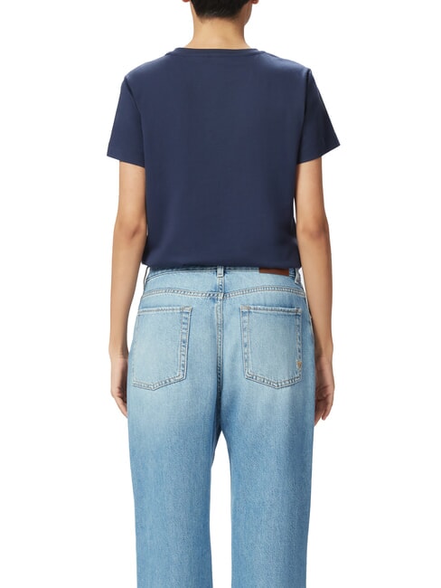 NAMBRONE  Baumwoll-T-Shirt blauer Abgrund - T-Shirts und Tops f&uuml;r Damen