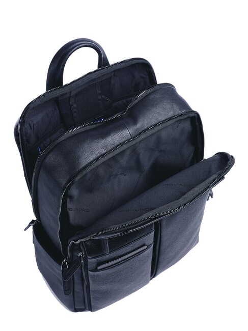 PAAVO Laptop-Rucksack 14", aus Leder Blau - PC-Rucks&auml;cke