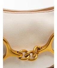 TOSCA BLU CECILIA Canvas-Umh&auml;ngetasche mit Schultergurt LEDER - Damentaschen - 4