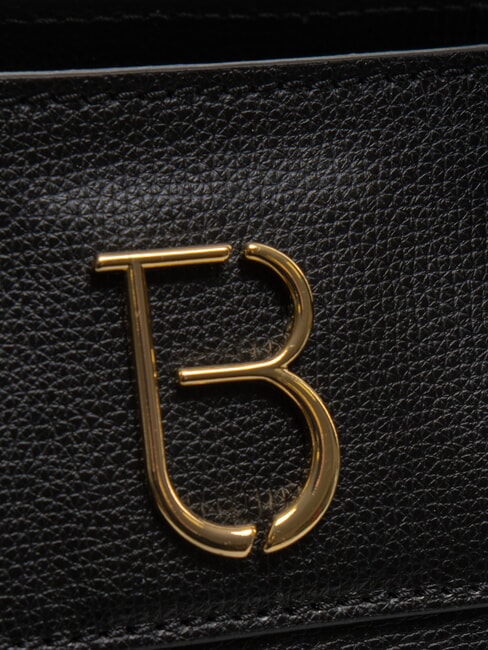 BIANCA Mittelgro&szlig;e Handtasche aus Leder Schwarz - Damentaschen