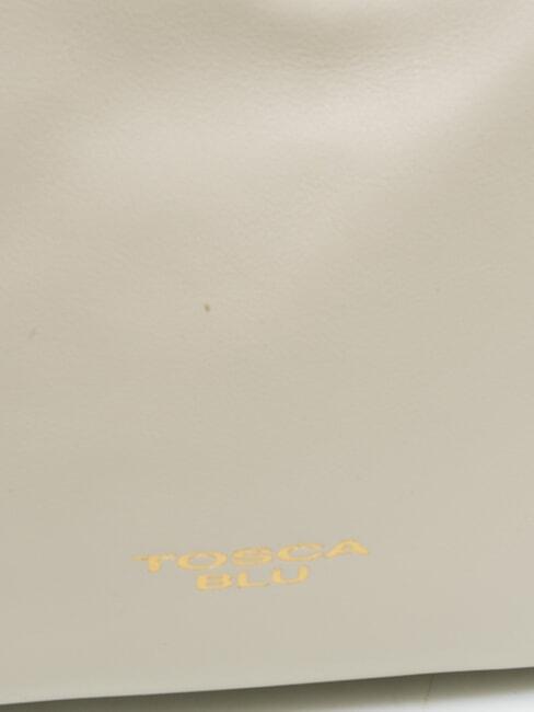 ANGIE Kleine Umh&auml;ngetasche aus Leder Wei&szlig;es Elfenbein - Damentaschen