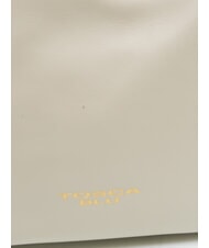 TOSCA BLU ANGIE Kleine Umh&auml;ngetasche aus Leder Wei&szlig;es Elfenbein - Damentaschen - 3