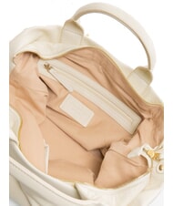 TOSCA BLU BEATRICE Ledertasche mit Henkel und Schultergurt Wei&szlig;es Elfenbein - Damentaschen - 4