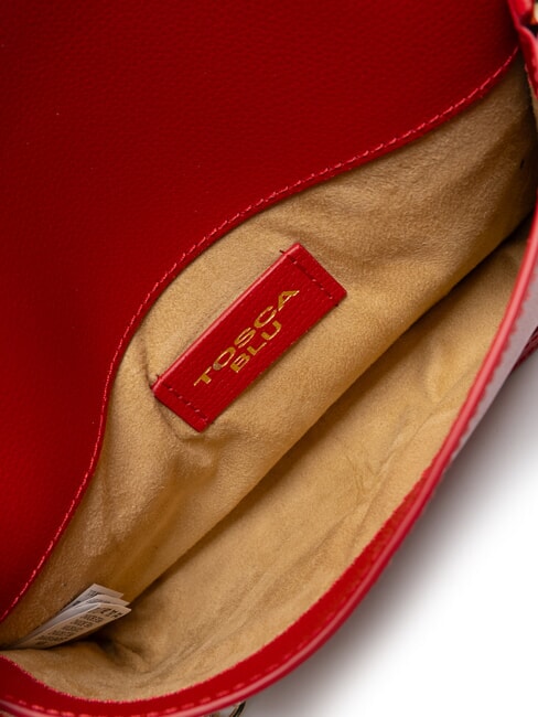 BIANCA Leder-Umh&auml;ngetasche mit Kette KORALLE - Damentaschen