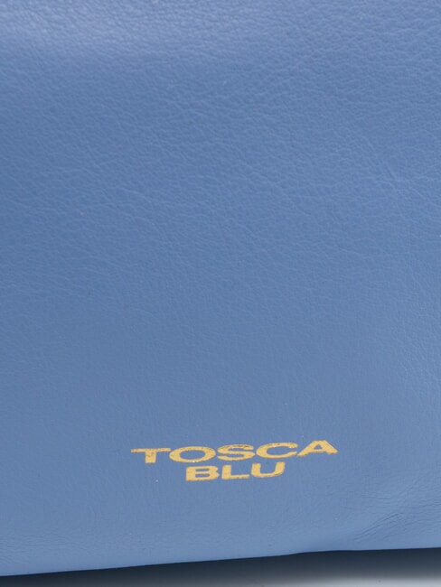 ANGIE Kleine Umh&auml;ngetasche aus Leder Himmelblau - Damentaschen