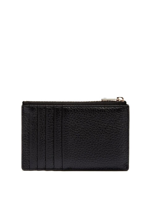 CAMELIA Flache Geldb&ouml;rse aus Leder Schwarz - Brieftaschen Damen