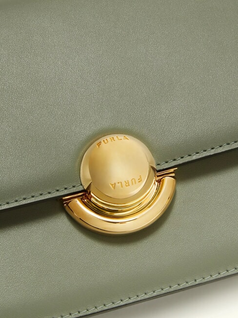 SFERA Umh&auml;ngetasche aus Leder mit Klappe Agave - Damentaschen