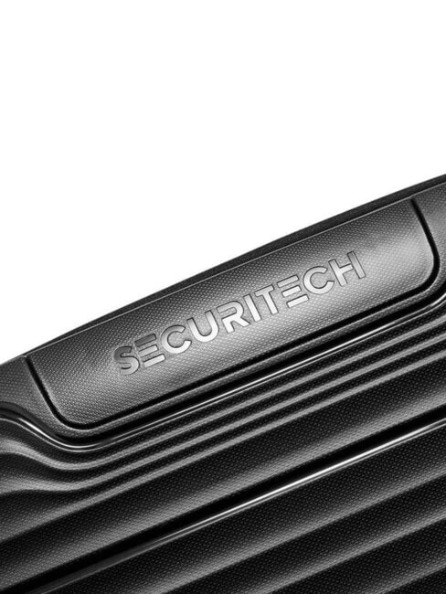 SECURITECH DUNE Gro&szlig;er erweiterbarer Trolley Schwarz - Harte Trolleys