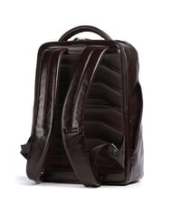 PIQUADRO BLUE SQUARE Lederrucksack f&uuml;r 15,6-Zoll-Laptop - PC-Rucks&auml;cke