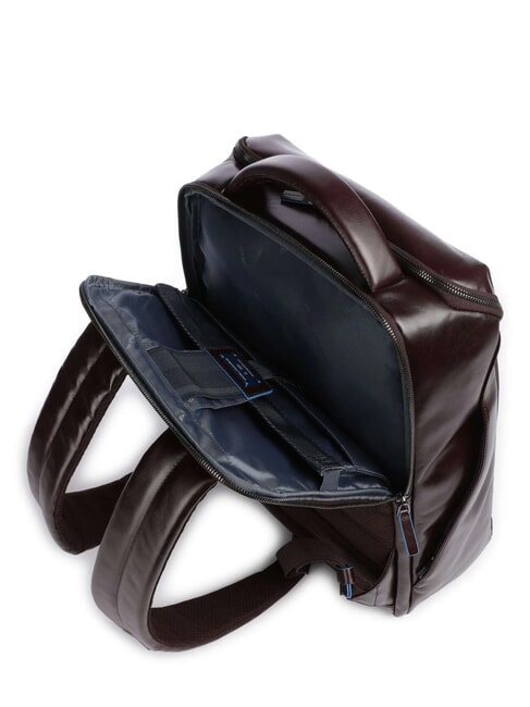 BLUE SQUARE Lederrucksack f&uuml;r 15,6-Zoll-Laptop MAHAGONI - PC-Rucks&auml;cke