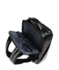 PIQUADRO BLUE SQUARE Lederrucksack f&uuml;r 15,6-Zoll-Laptop Schwarz - PC-Rucks&auml;cke - 4