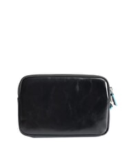 PIQUADRO BLUE SQUARE Clutch aus Leder mit Manschette Schwarz - Umh&auml;ngetaschen Herren - 3
