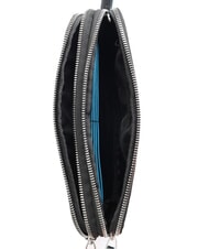 PIQUADRO BLUE SQUARE Clutch aus Leder mit Manschette Schwarz - Umh&auml;ngetaschen Herren - 4