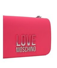 LOVE MOSCHINO LETTERING BICOLOR Umh&auml;ngetasche Fuchsie - Damentaschen - 3