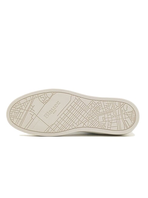 STATEN Leder-Sneakers wei&szlig;/marineblau - Herrenschuhe