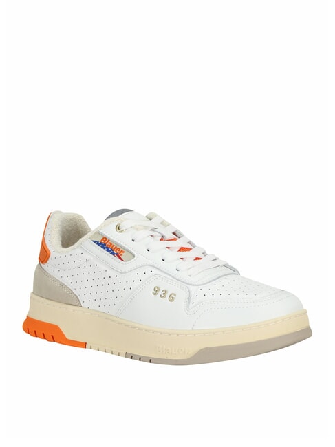 HARPER Turnschuhe wei&szlig;/orange - Herrenschuhe