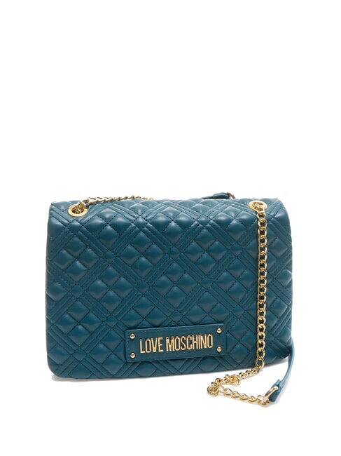 QUILTED Convertible Schulter-/Umh&auml;ngetasche Smaragd - Damentaschen