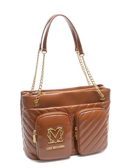 CITY POCKETS Gesteppte Einkaufstasche Waln&uuml;sse - Damentaschen