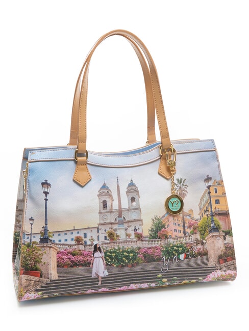 YESBAG  Gro&szlig;e Umh&auml;ngetasche Blumen- - Damentaschen