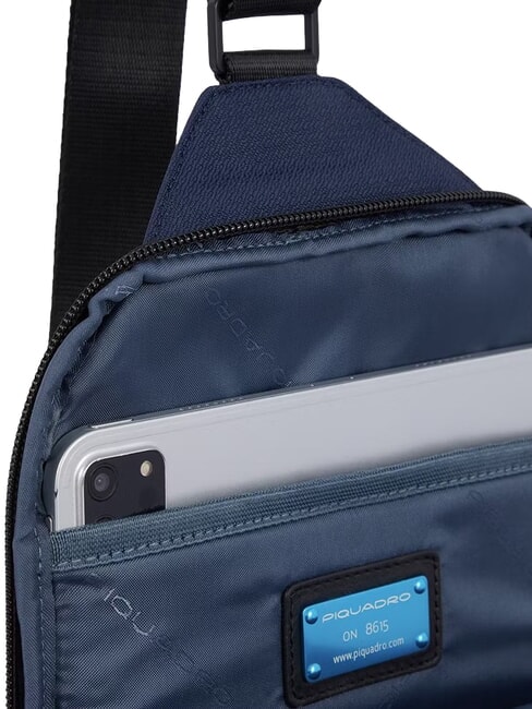 WOLLEN Ein-Schulter-Rucksack Blau - PC-Rucks&auml;cke