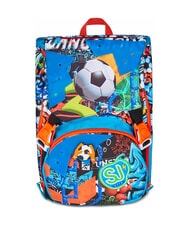 SJGANG TINYPATCH BOY Erweiterbarer Rucksack mit Patch - Rucks&auml;cke f&uuml;r Schule &amp; Freizeit