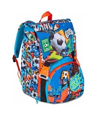 SJGANG TINYPATCH BOY Erweiterbarer Rucksack mit Patch leuchtendes T&uuml;rkis - Rucks&auml;cke f&uuml;r Schule &amp; Freizeit - 3