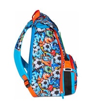SJGANG TINYPATCH BOY Erweiterbarer Rucksack mit Patch leuchtendes T&uuml;rkis - Rucks&auml;cke f&uuml;r Schule &amp; Freizeit - 4