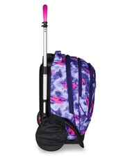 SEVEN SHADY DYE GIRL PLUG Abnehmbarer Rucksack-Trolley, 2 R&auml;der violett - Rucks&auml;cke mit Trolleyfunktion - 3