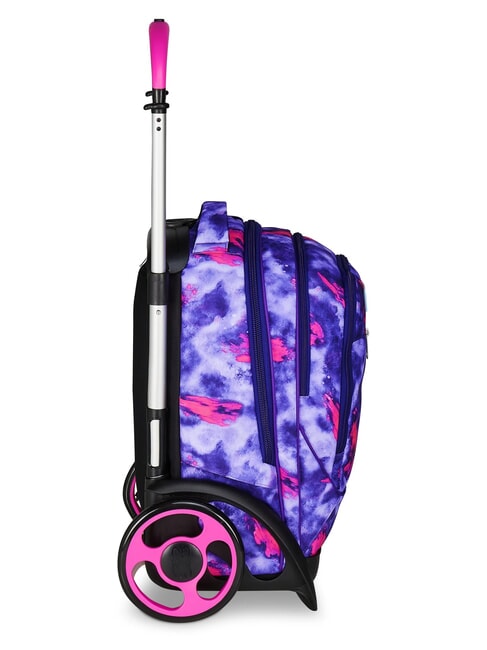 SHADY DYE GIRL PLUG Abnehmbarer Rucksack-Trolley, 2 R&auml;der violett - Rucks&auml;cke mit Trolleyfunktion