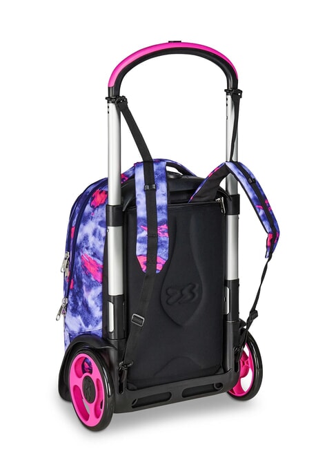 SHADY DYE GIRL PLUG Abnehmbarer Rucksack-Trolley, 2 R&auml;der violett - Rucks&auml;cke mit Trolleyfunktion