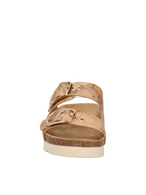 GEO CLASSIC Slipper mit 2 Schnallen NAT&Uuml;RLICH - Damenschuhe