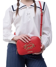 LOVE MOSCHINO CURSIVE LOGO Mini-Umh&auml;ngetasche ROT - Damentaschen - 5