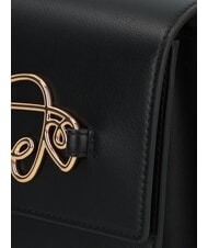 LOVE MOSCHINO CURSIVE LOGO Umh&auml;ngetasche mit Schultergurt Schwarz - Damentaschen - 4