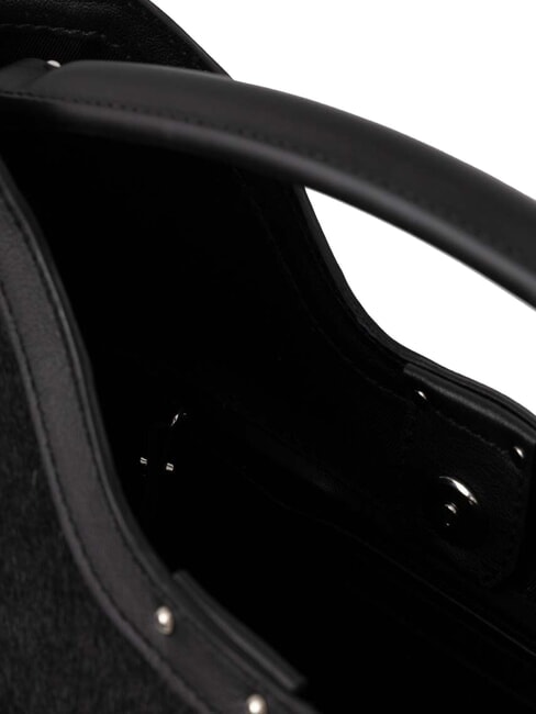 AURORA Handtasche mit Ponyfell-Effekt Schwarz - Damentaschen