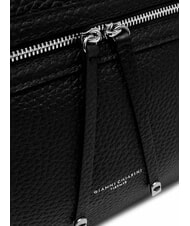 GIANNI CHIARINI GILDA Schultertasche aus geh&auml;mmertem Leder Schwarz - Damentaschen - 4