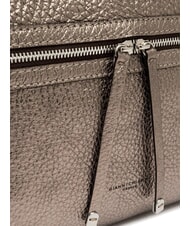 GIANNI CHIARINI GILDA Schultertasche aus geh&auml;mmertem Leder Zinn - Damentaschen - 4