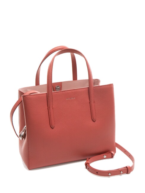 SWAP Tote Bag aus geh&auml;mmertem Leder Topf - Damentaschen